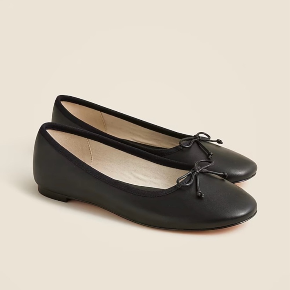 Jcrew Andi Black Ballet Flats